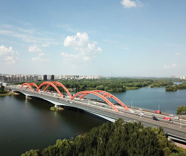 Stahlkonstruktionsbrücke